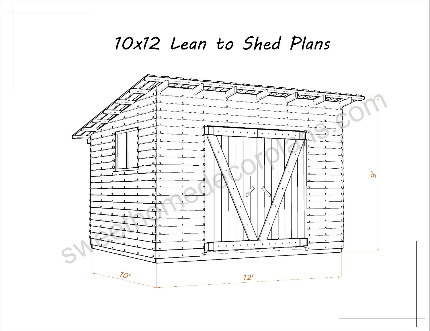 Diy-wooden-10-x-12-lean-to-shed-shelter-plans-for-outdoor