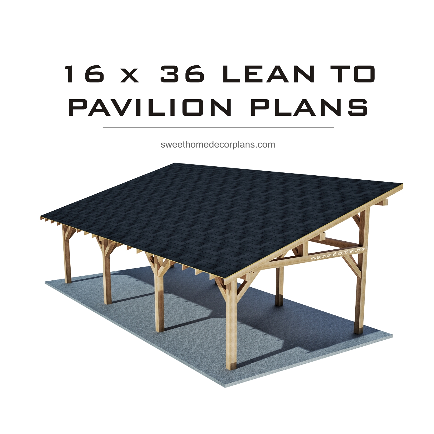 Diy-wooden-16-x-36-lean-to-pavilion-plans-in-pdf-for-outdoor