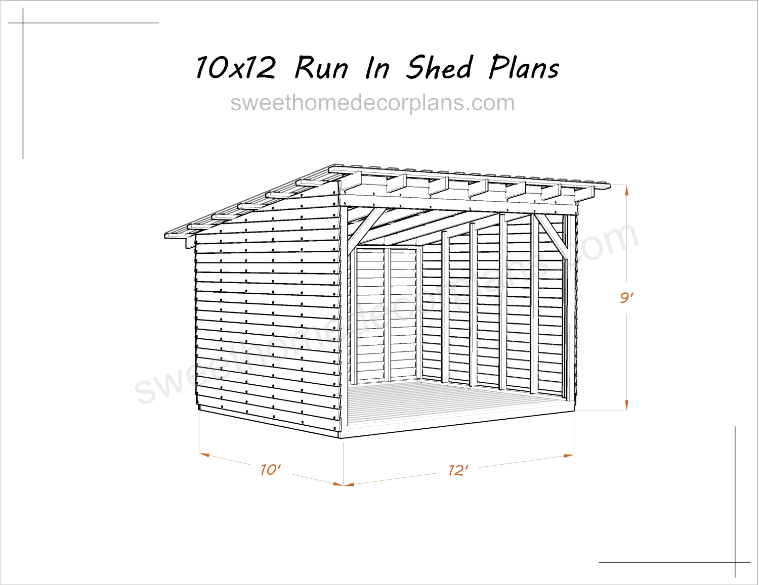 Wooden-10-x-12-run-in-shed-plans-for-backyard