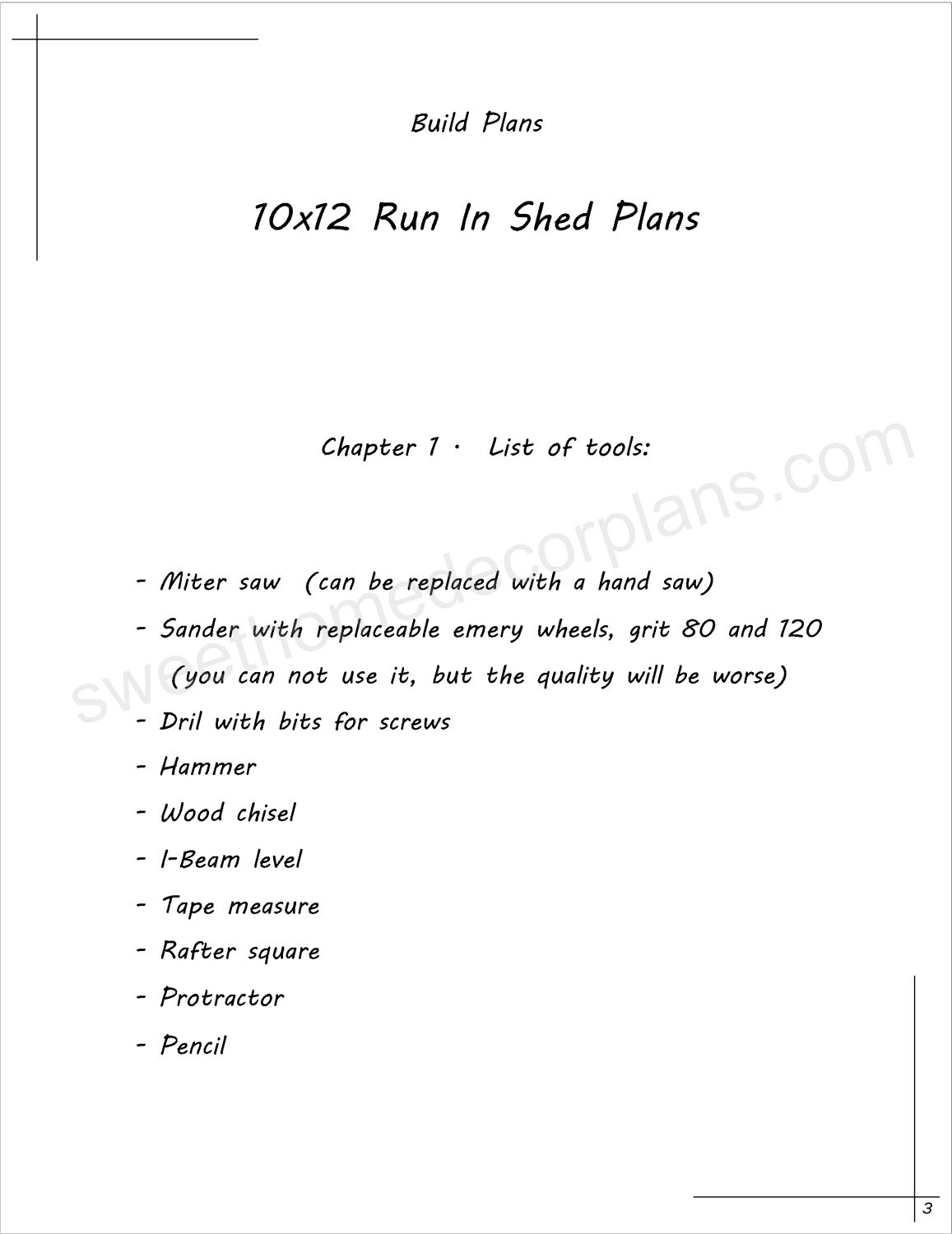 List-of-tools-10-x-12- run-in-shed-plans