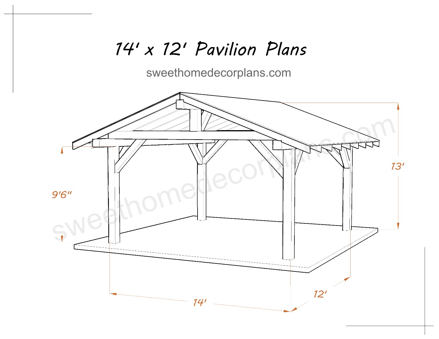 Wooden-Diy-14-x-12-gable-pavilion-plans-in-pdf