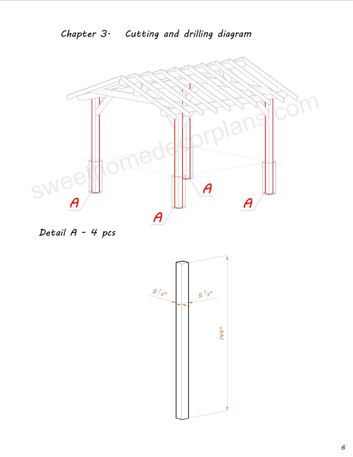 cutting-and-drilling-diagram-14-х-12-gable-pavilion-plans-in-pdf