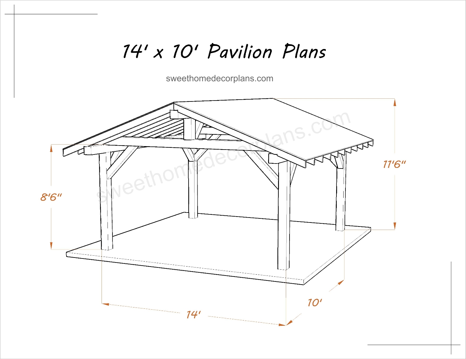 Wooden-Diy-14-x-10-gable-pavilion-plans-in-pdf