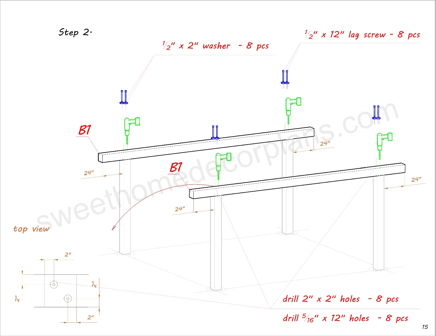 Diy-assembly-diagram-14-х-10-wooden-gable-pavilion-plans