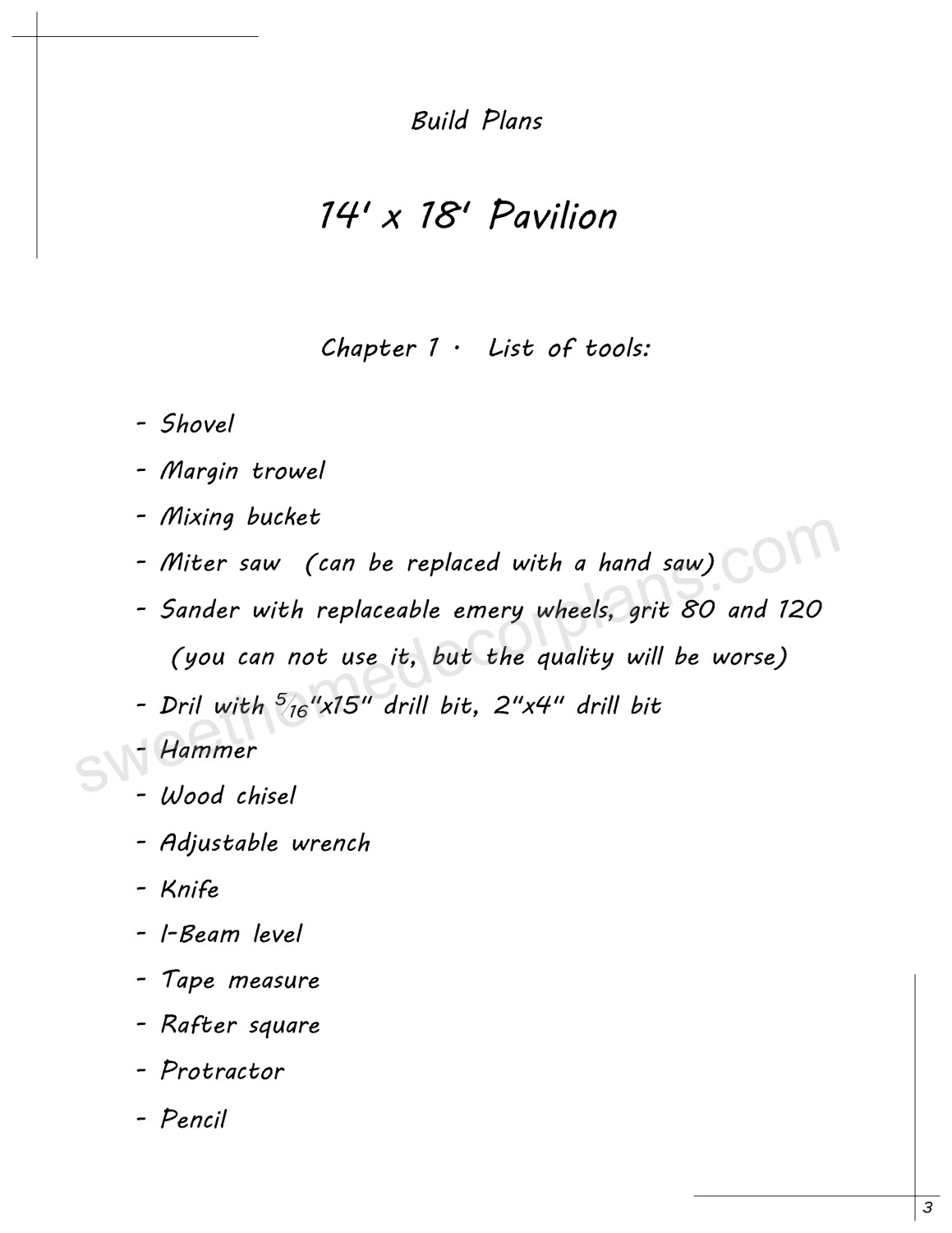 list-of-tools-14-x-18-gable-pavilion-plans