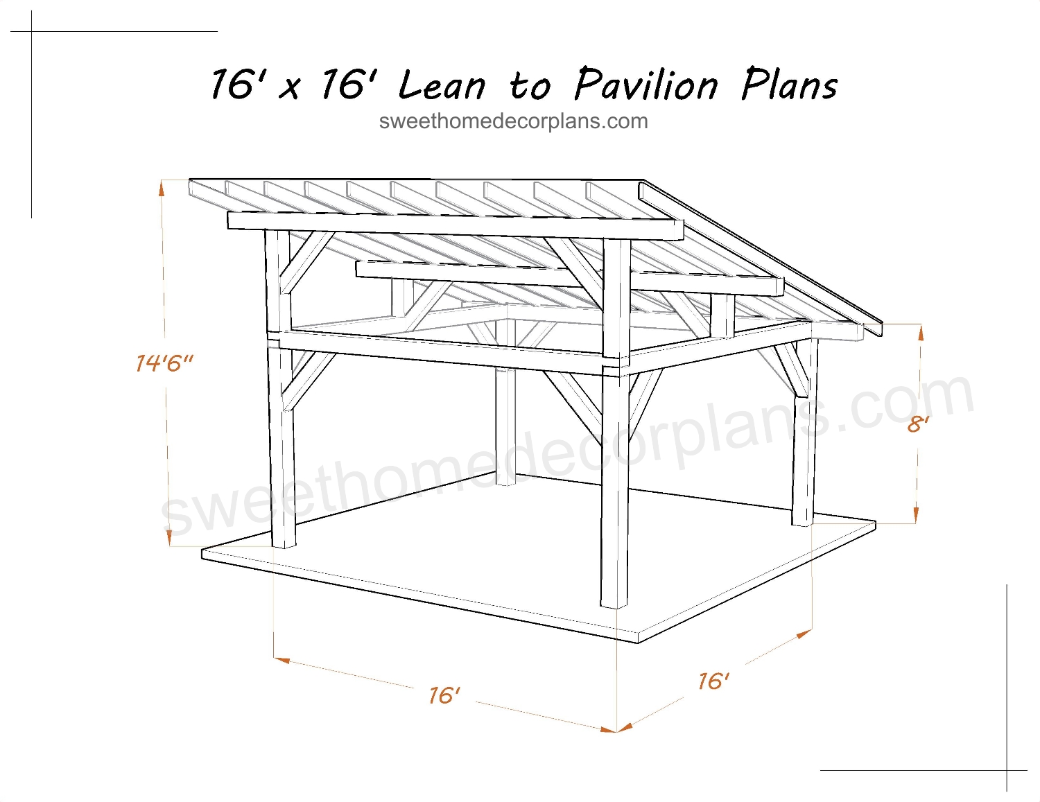 Diy-16-x-16-lean-to-gazebo-plans-carport-in-pdf