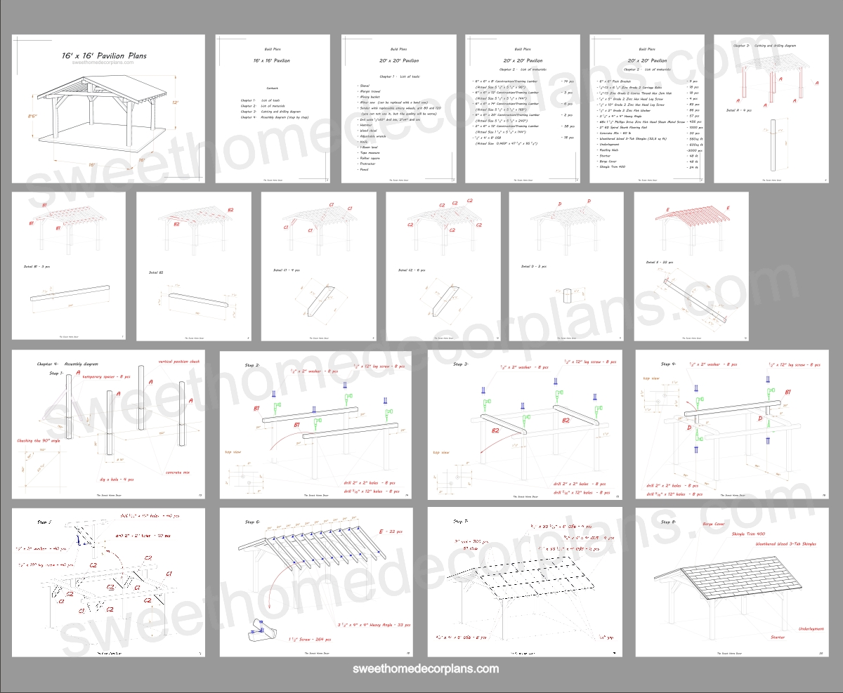 wooden-16-x-16-gable-pavilion-plans-in-pdf-for-outdoor