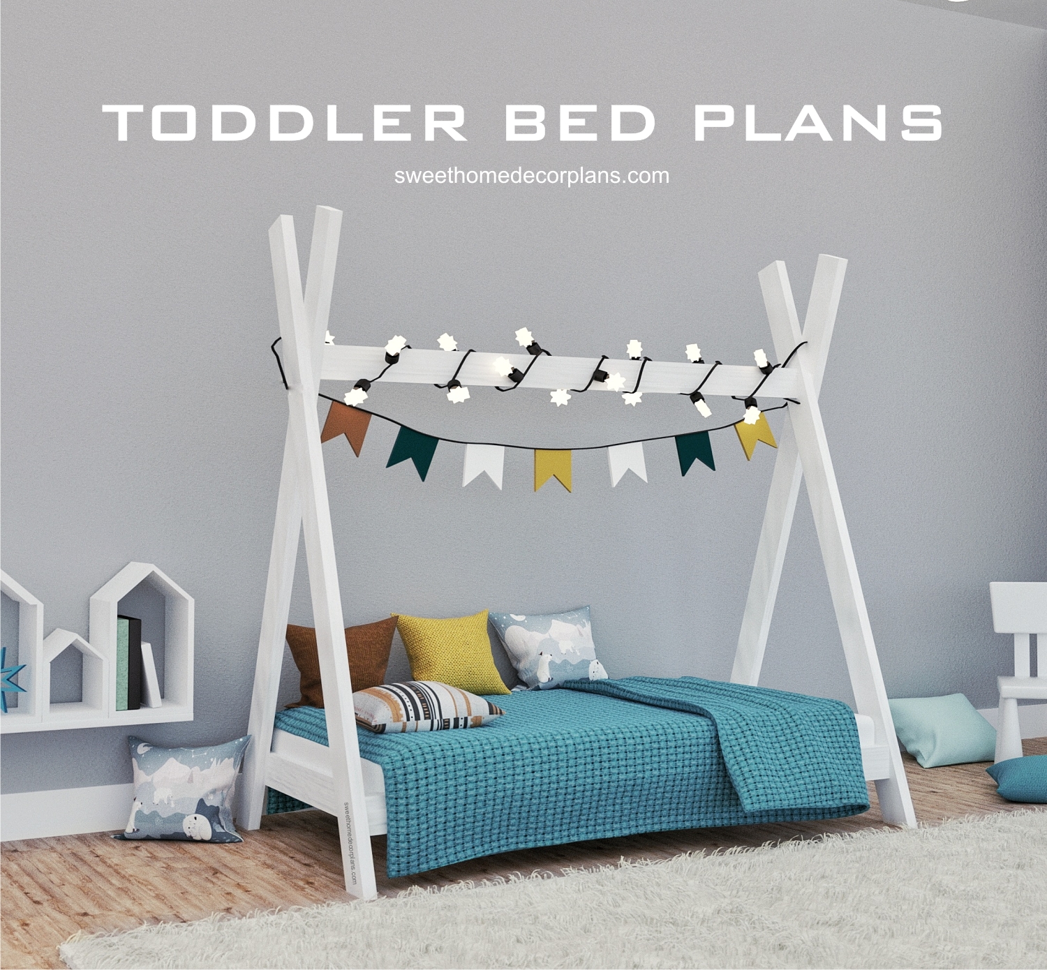 diy-wooden-teepee-toddler-bed-plans-in-pdf-for-kids-room