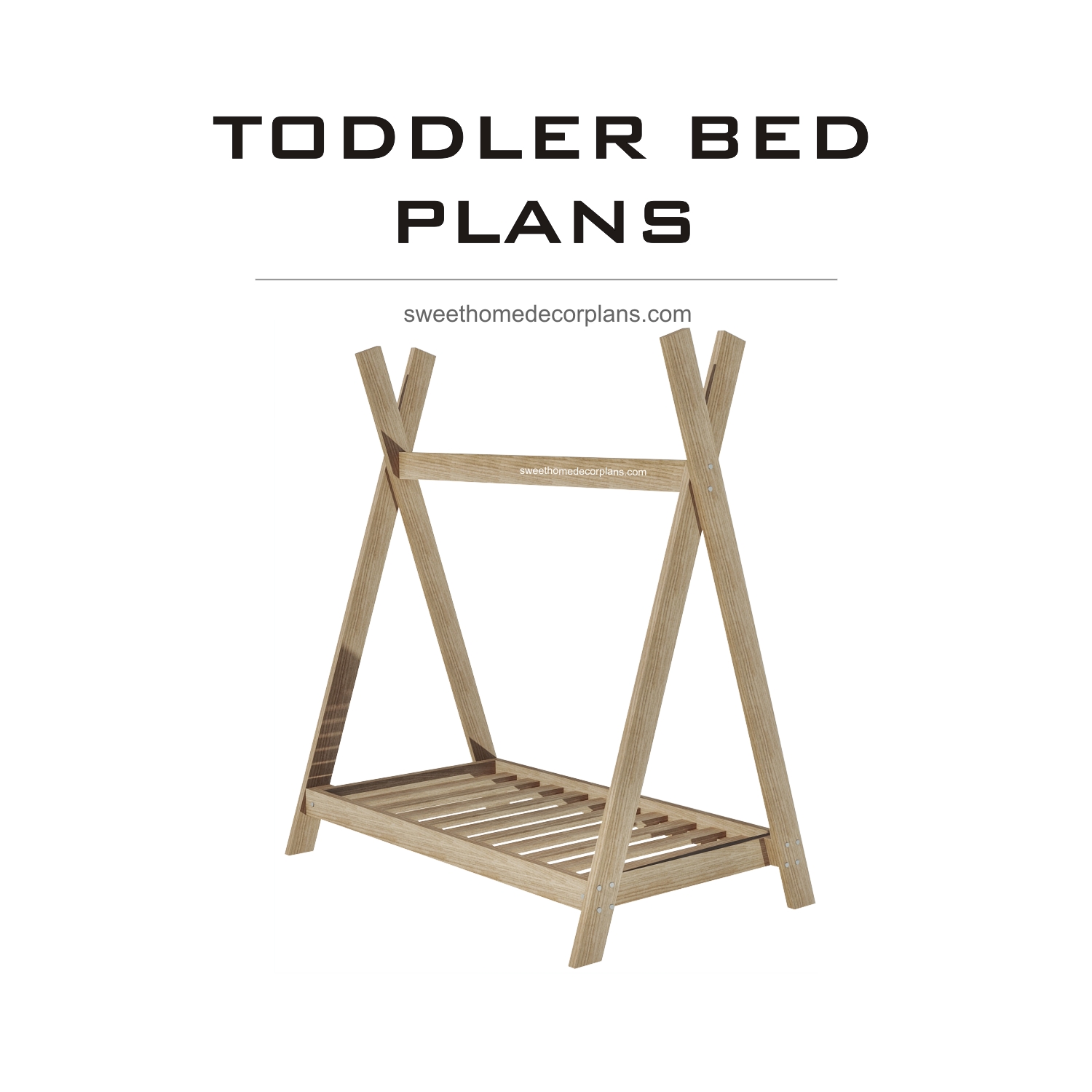 diy-wooden-teepee-toddler-bed-plans-in-pdf