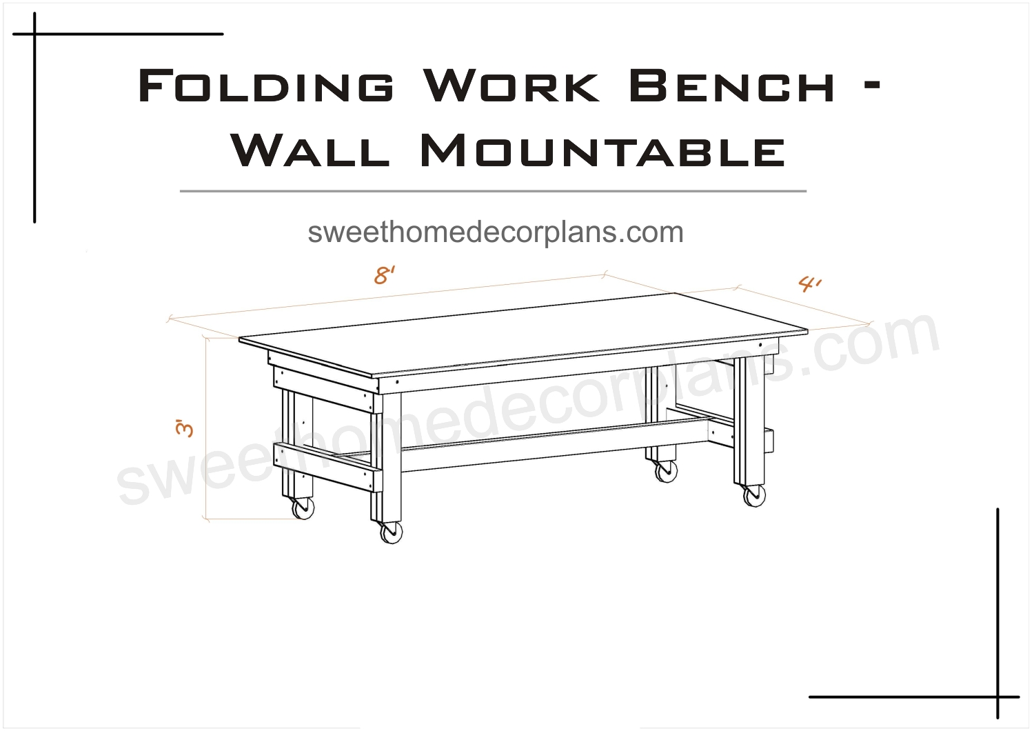 diy-folding-workbench-wall-mountable-wood-garage-table