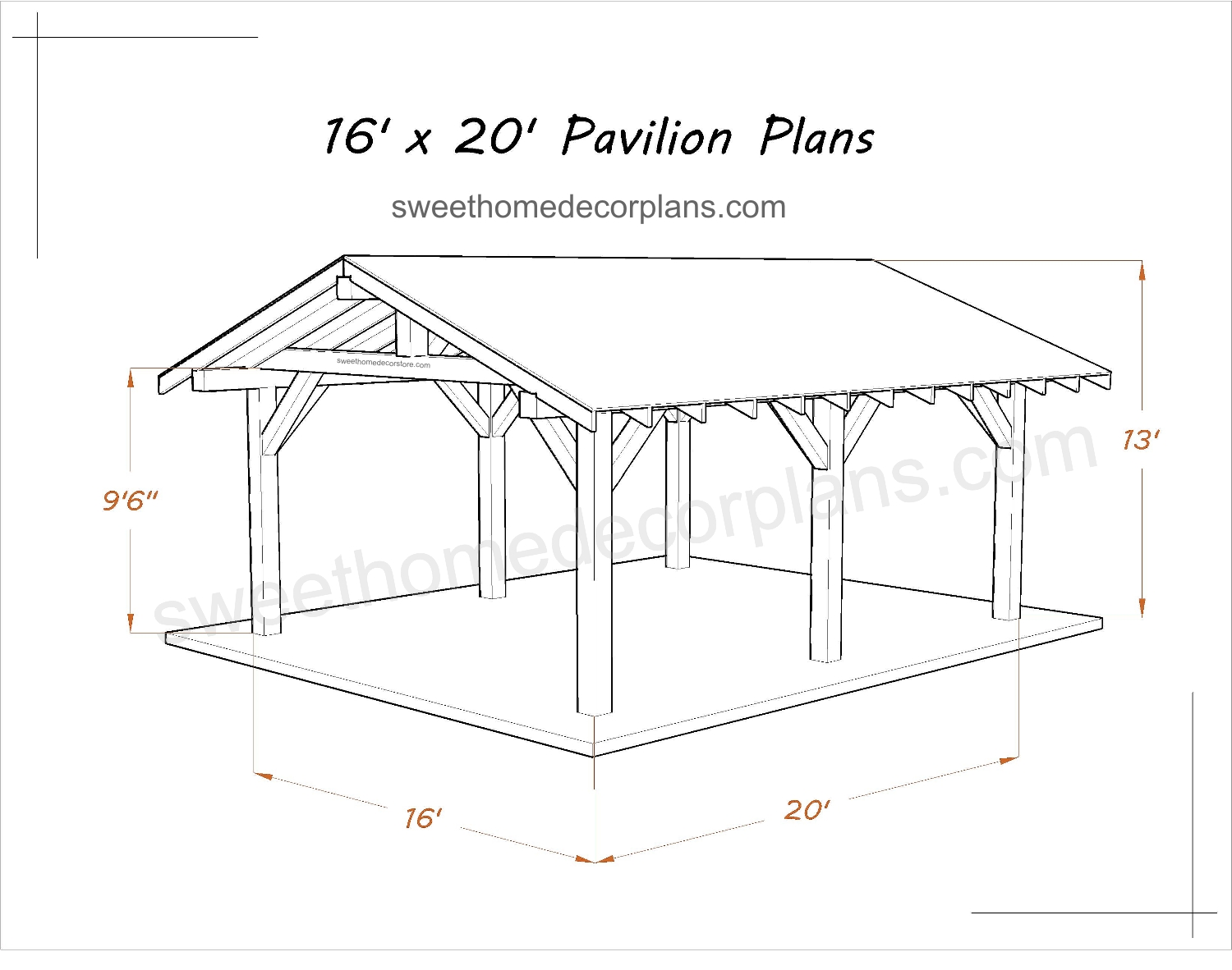 Wooden-16-x-20-gable-pavilion-plans-in-pdf