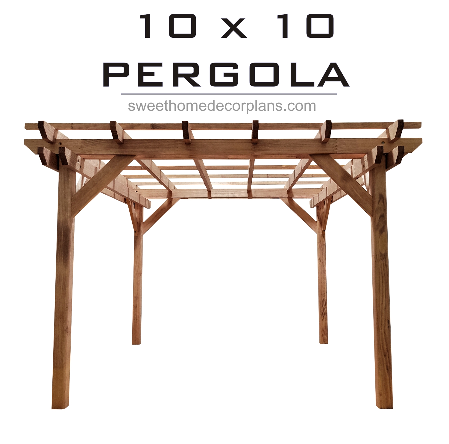 Diy-wooden-10-x-10-pergola-plans-for-outdoor