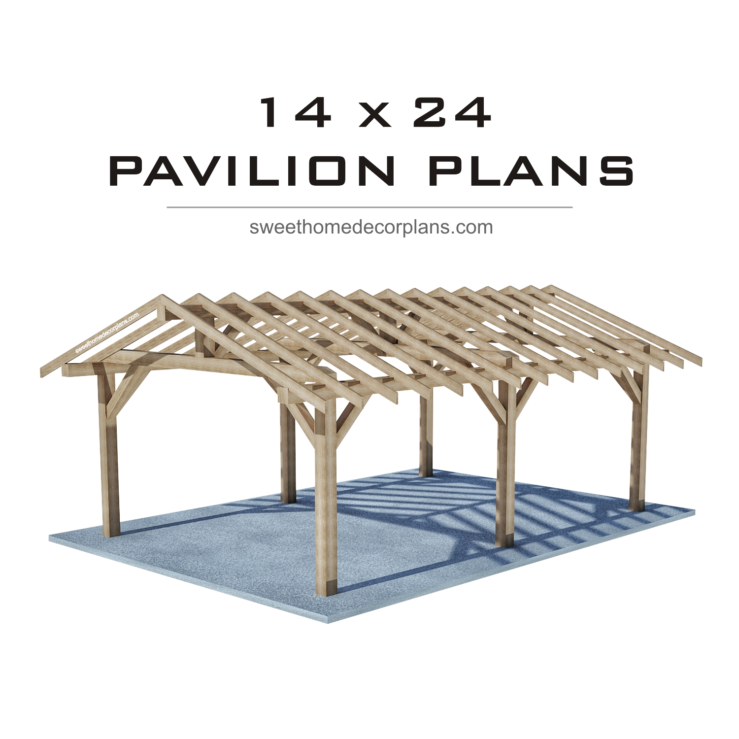 Diy-14-х-24-gable-pavilion-plans-in-pdf-gazebo