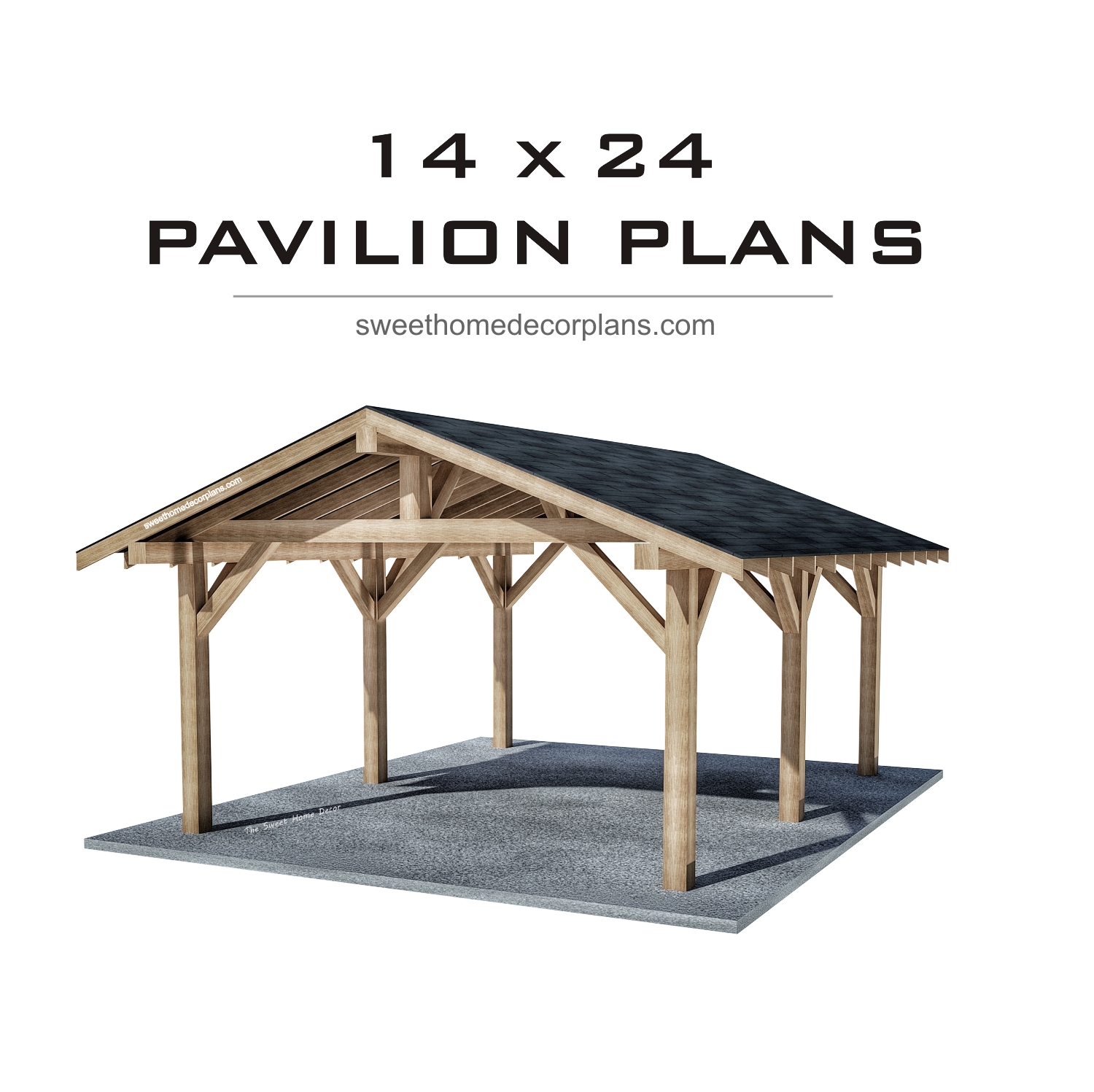 Diy-14-х-24-gable-pavilion-plans-in-pdf-gazebo