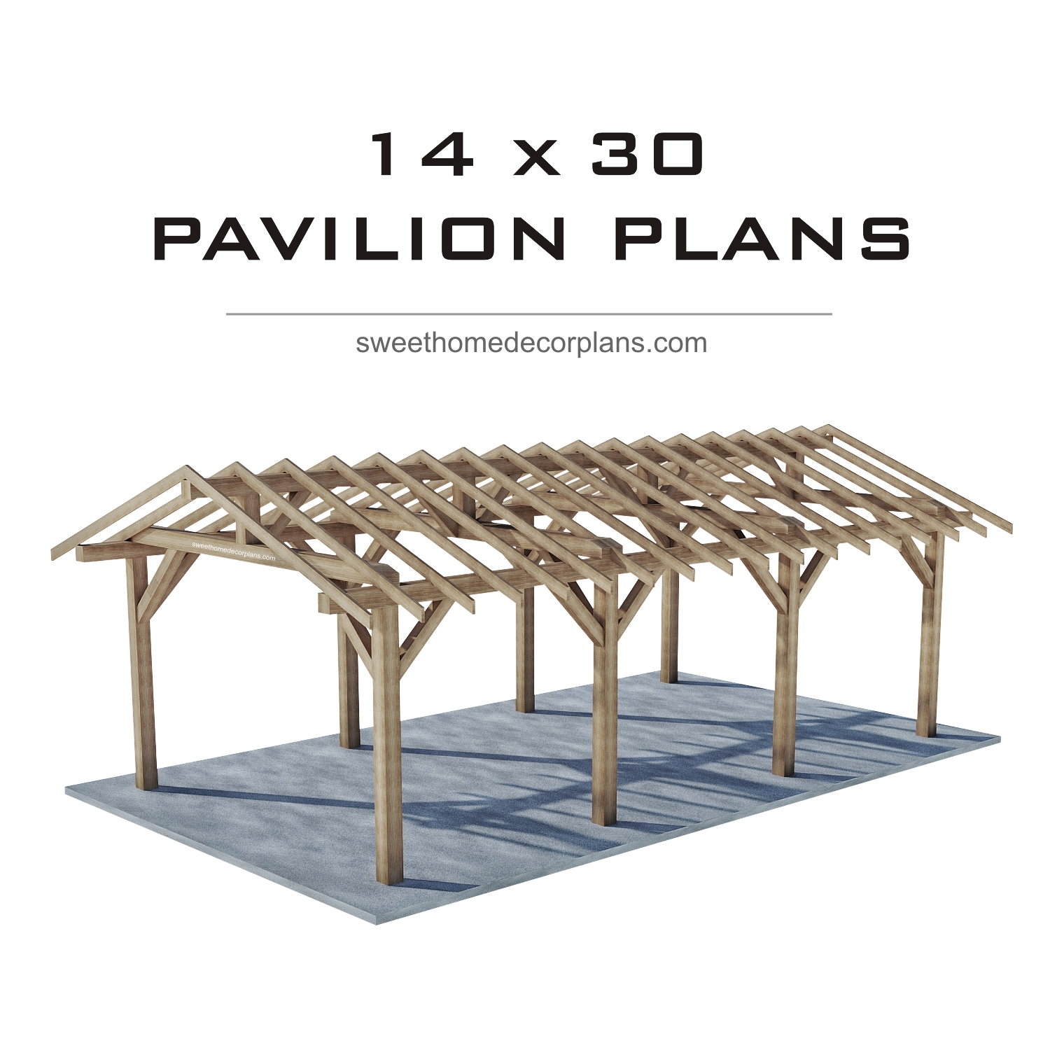 Diy-14-х-30-gable-pavilion-plans-carport-patio-pergola
