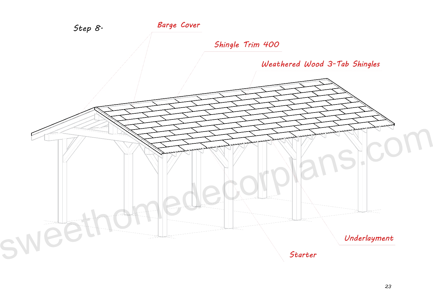 Diy-14-х-30-gable-pavilion-roof-plans-in-pdf-carport-patio-gazebo