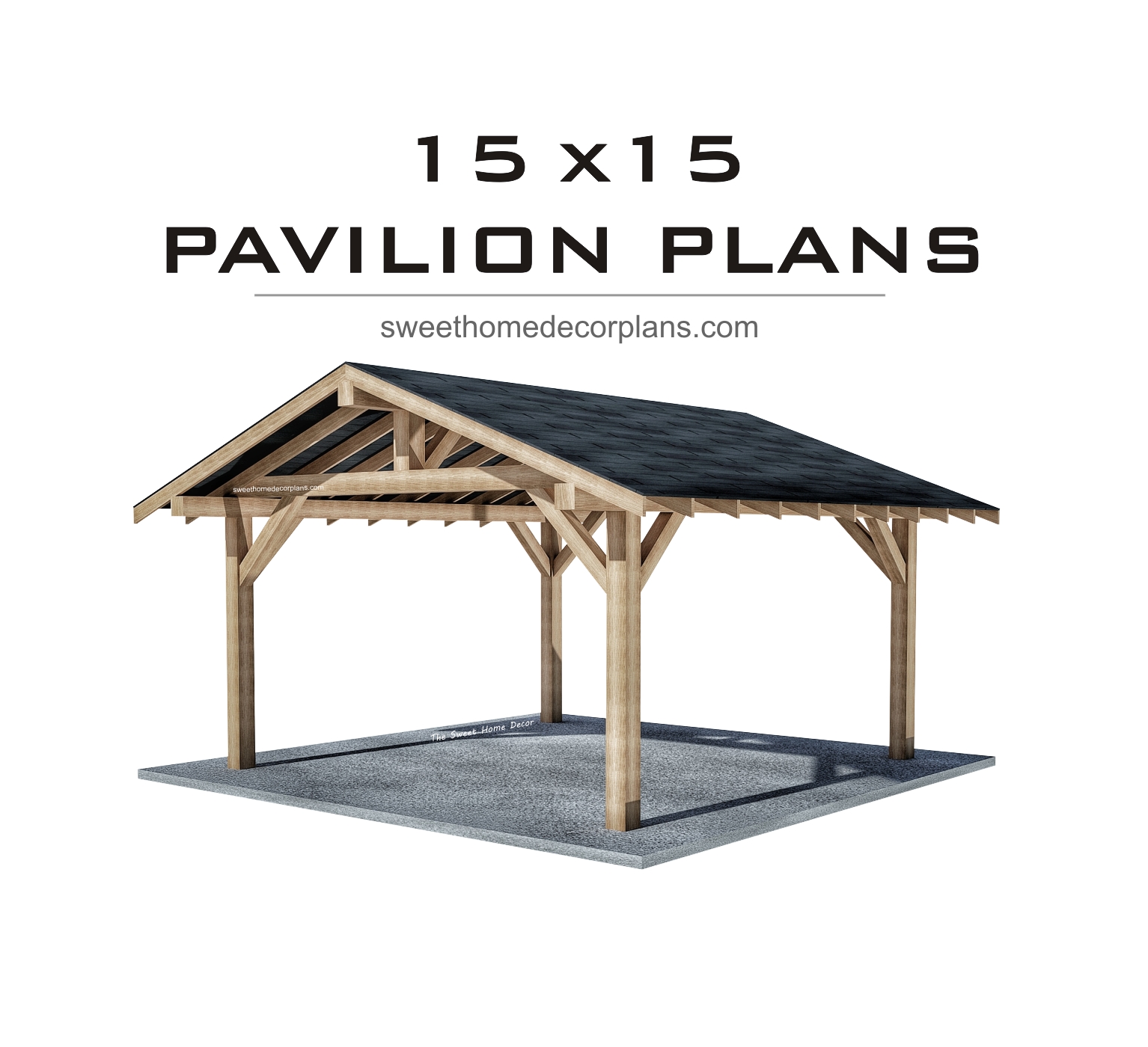 Diy-15-х-15-gable-pavilion-plans-carport-patio-gazebo