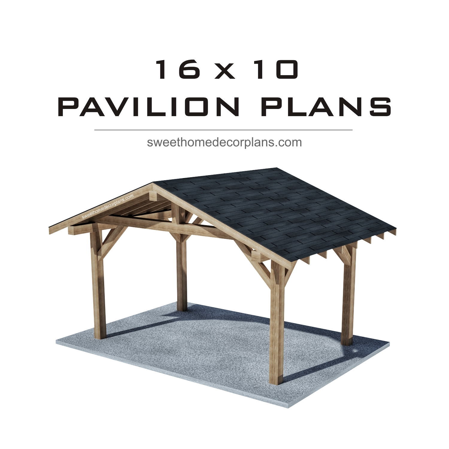 Diy-16-х-10-gable-pavilion-plans-carport-patio-gazebo