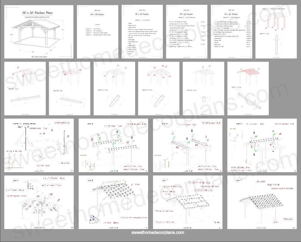 Diy-16-х-12-gable-wooden-gazebo-plans-in-pdf