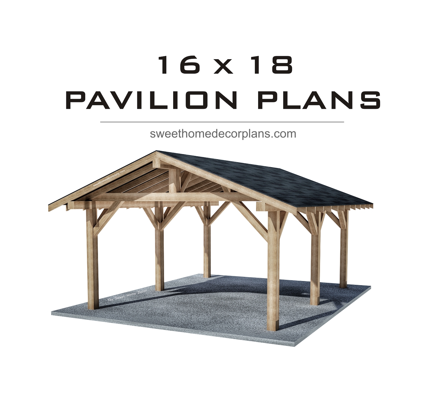 Diy-wooden-16-х-18-gable-pavilion-plans-carport-gazebo