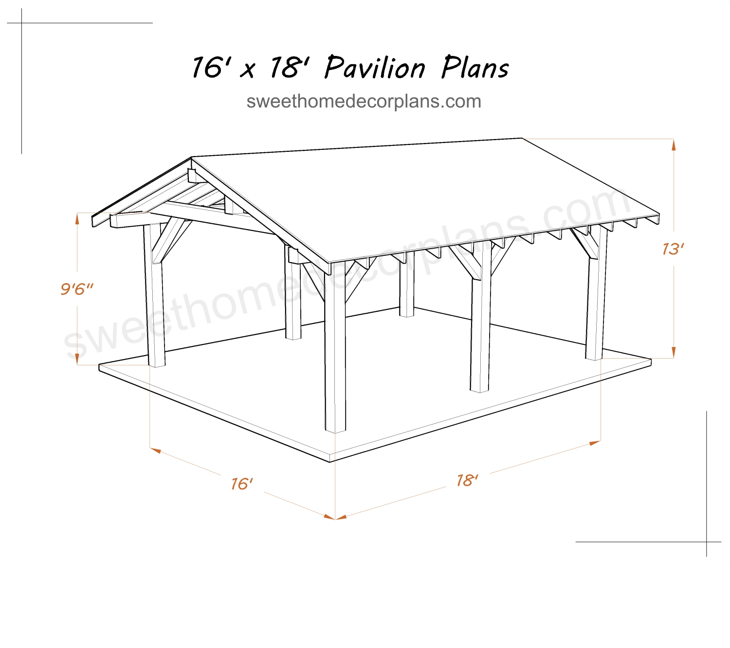 Diy-16-х-18-gable-pavilion-plans-carport-patio-gazebo