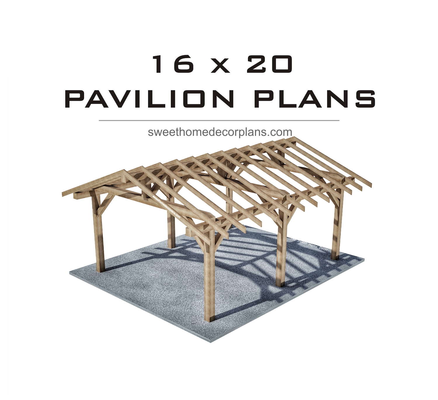 Timber-frame-wooden-16-х-20-gable-pavilion-plans-carport-gazebo-pergola-for-outdoor