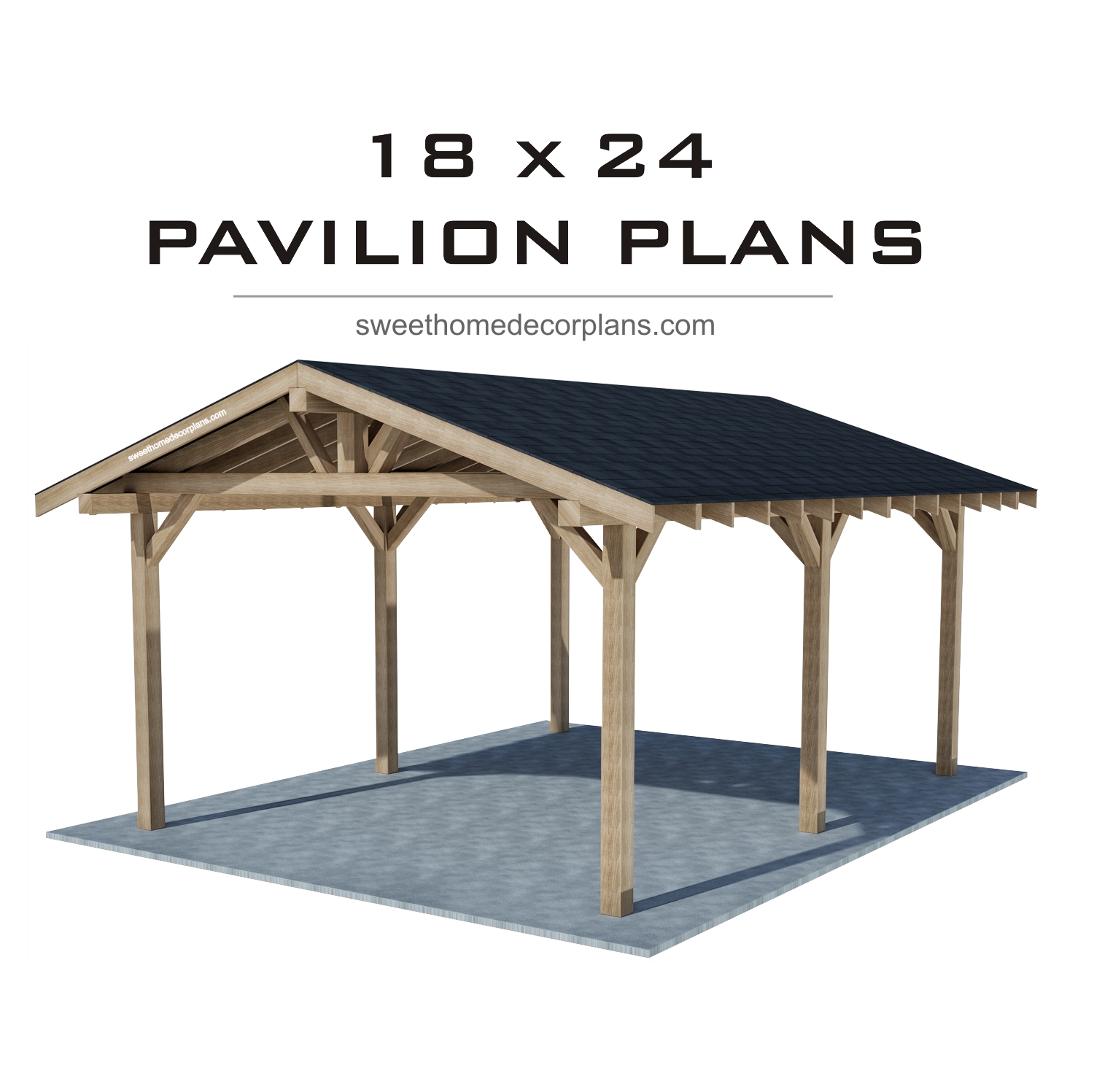 Diy-wooden-18-х-24-gable-pavilion-plans-carport-gazebo-patio